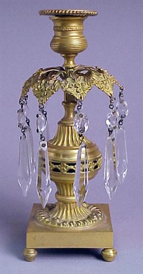 Lot 150 - Pair of Regency Style Bronze Candlesticks
