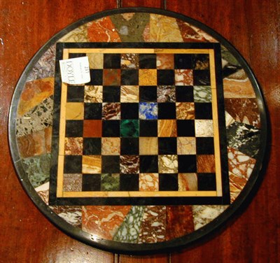 Lot 217 - Italian Pietra Dura Game Board