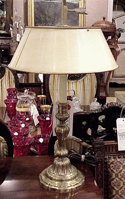 Lot 276 - Louis XV Style Brass Candlestick Mounted as a...