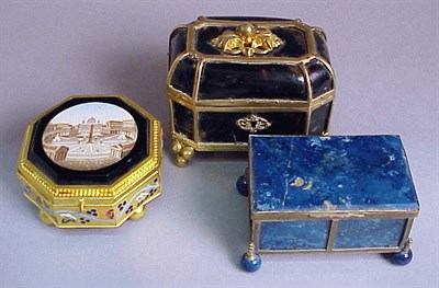 Lot 196 - Group of Three Boxes including Tortoise Shell,...