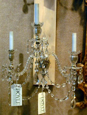 Lot 348 - Set of Nine George III Style Cut Glass...