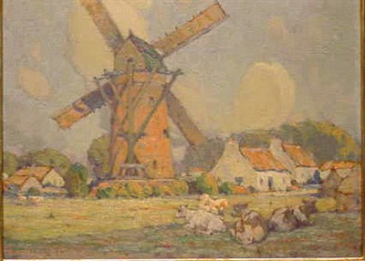 Lot 6 - Charles Basing American, 1865 - 1933 COWS...