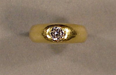 Lot 160 - Gold and Diamond Ring The 18 kt. yellow gold...