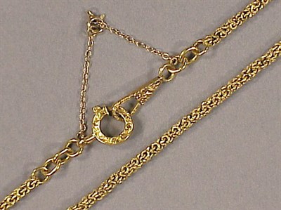 Lot 298 - Gold Watch Chain 18 kt. yellow gold, signed...