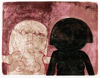 Lot 228 - Rufino Tamayo DEUX TETES DE FEMMES (PEREDA...