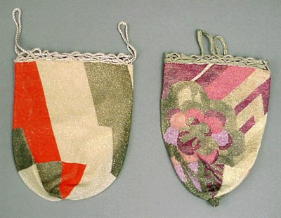 Lot 1037 - Two Wiener Werkstatte Beaded Pouch Bags Circa...