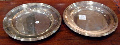 Lot 413 - Pair of French Silver Chargers Maker's mark...