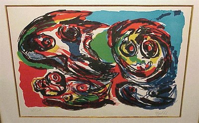 Lot 8 - Karel Appel UNTITLED Color lithograph, 1966,...