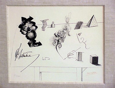 Lot 221 - Saul Steinberg GALERIE MAEGHT; STILL LIFE...