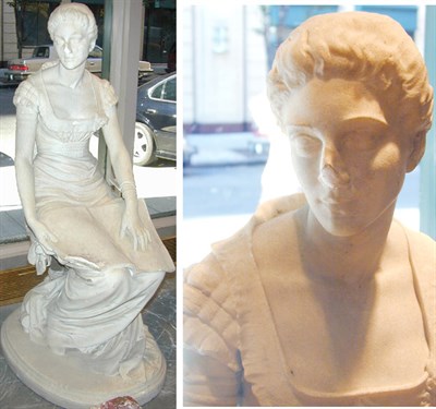 Lot 594 - Marble Sculpture of a Maiden Hamo Thornycroft...
