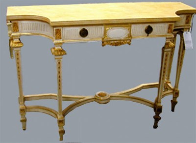 Lot 255 - Louis XV Style Painted Console