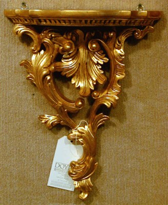 Lot 486 - Pair of Rococo Style Gilt-Composition Brackets