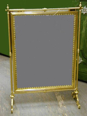 Lot 241 - Louis XVI Style Brass Dressing Mirror