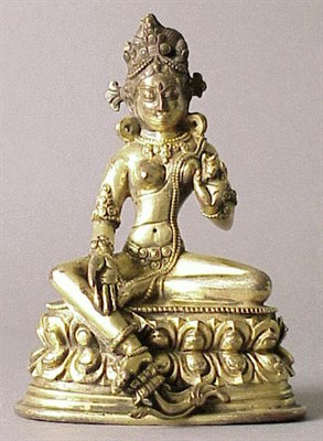 Lot 23 - Tibetan Gilt-Bronze Tara 17th Century,...