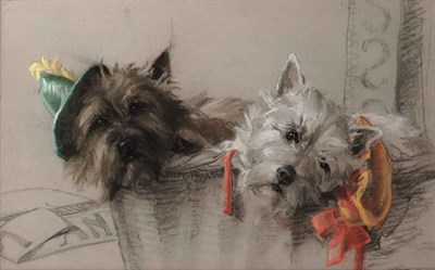 Lot 220 - Marjorie I. Porter After the Party pastel,...