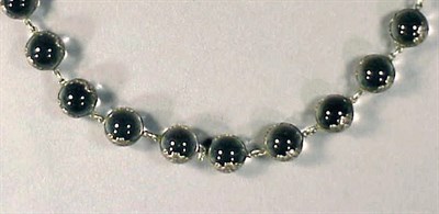 Lot 89 - Rock Crystal and Silver Necklace 1920s Single...
