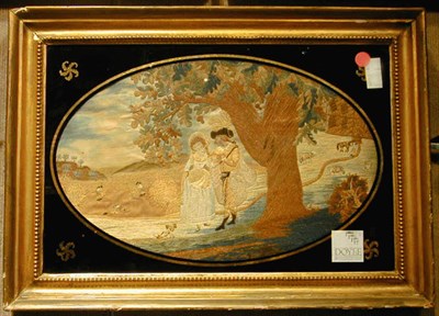 Lot 184 - Group of Three Cruel Embroidered Pieces