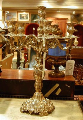 Lot 354 - Continental Silver Six-Light Candelabrum...