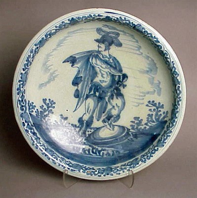 Lot 290 - Dutch Delft Blue and White Charger Early 18th...