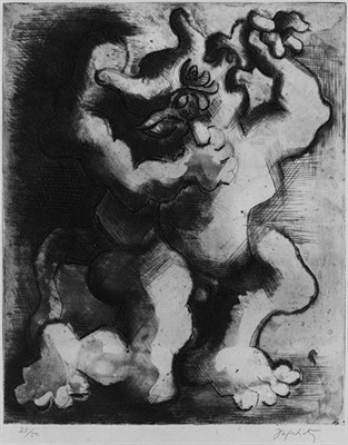Lot 122 - Jacques Lipchitz BATTLE WITH MINOTAUR Etching,...