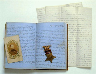 Lot 290 - RICHARDS, CHANNING Civil War papers comprising...