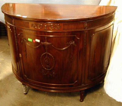 Lot 252 - Regency Style Mahogany Demilune Cabinet
