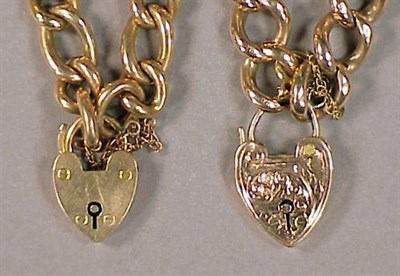 Lot 112 - Two Antique Gold Bracelets 9 kt. yellow gold,...