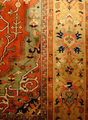 Lot 555 - Indo Heriz Carpet India, contemporary The...