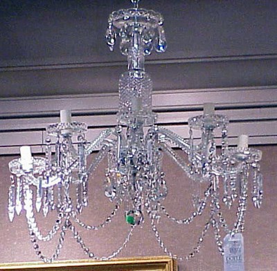 Lot 471 - Regency Style Cut Glass Eight-Light Chandelier