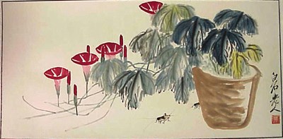 Lot 289 - Qi Baishi (1863-1957) TWO UNMOUNTED PAINTINGS...