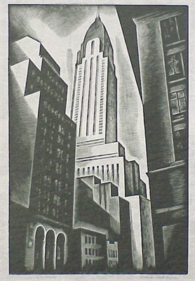 Lot 62 - Howard Cook CHRYSLER BUILDING (DUFFY 122) Wood...