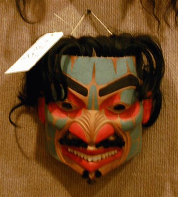 Lot 118 - Northwest Coast Polychrome Wood Face Mask...