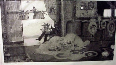 Lot 147 - Peter Milton BRUEGELSCAPE #1; LES BELLES ET LA...