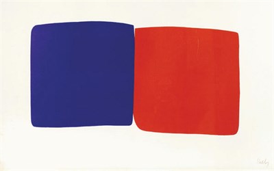 Lot 108 - Ellsworth Kelly DARK BLUE AND RED (AXSOM 18)...