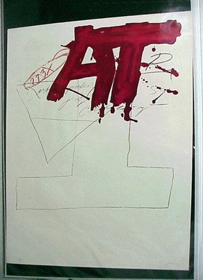 Lot 235 - Antoni Tapies UNTITLED Color etching and...
