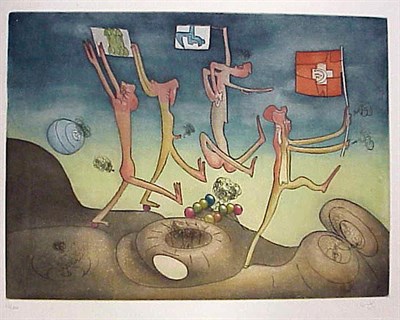 Lot 139 - Roberto Matta LES HELVEMENTS (SABATIER 220)...