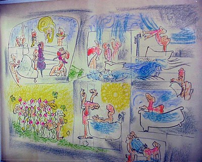 Lot 140 - Roberto Matta BAD, WORST AND OFTEN Color...