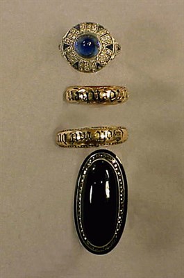 Lot 5 - Group of Antique Rings Comprising two gold...