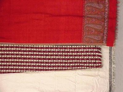 Lot 1161 - Group of Five Kashmir Shawls 1820s-40s The...