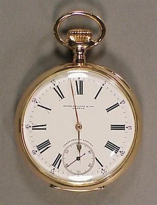 Lot 321 - Gentleman's Gold Open Face Pocket Watch Circa...