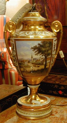 Lot 312 - Paris Porcelain Lamp