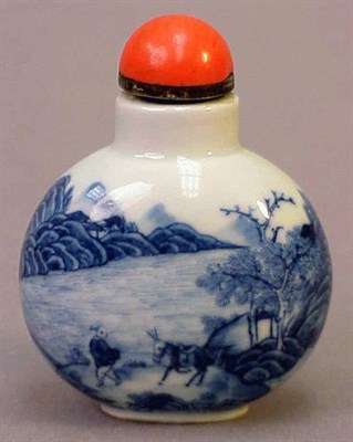 Lot 238 - Delicately Painted Blue and White Porcelain...