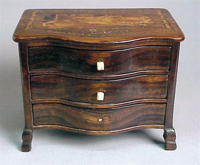 Lot 486 - Two Continental Miniature Furniture Pieces