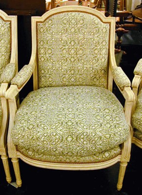 Lot 528 - Set of Four Louis XVI Style Painted...