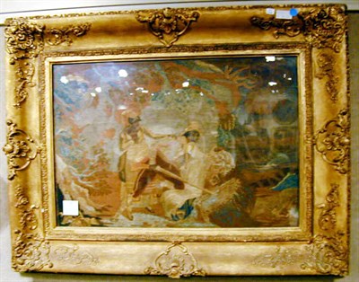 Lot 363 - Continental Needlework Picture Mid 19th...