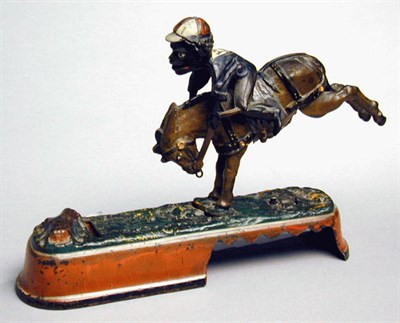 Lot 296 - Painted Cast Iron Bank Late 19th/early 20th...