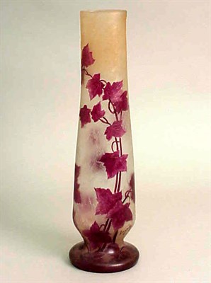 Lot 159 - Legras Cameo Glass Vase Of tapering...