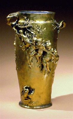 Lot 219 - Art Nouveau Gilt-Bronze Vase Joseph Cheret Of...