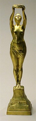 Lot 220 - Art Nouveau Gilt-Bronze Sculpture Depicting a...