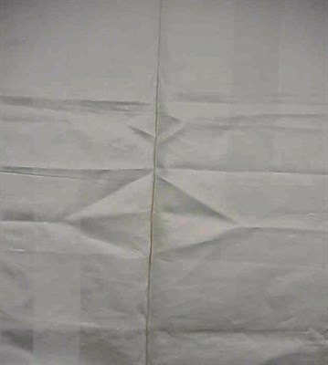 Lot 1132 - White Damask Banquet Cloth Woven with...